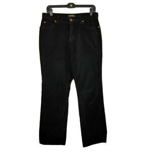 Eddie Bauer Women's Black Velvet Jeans Pants Size 8